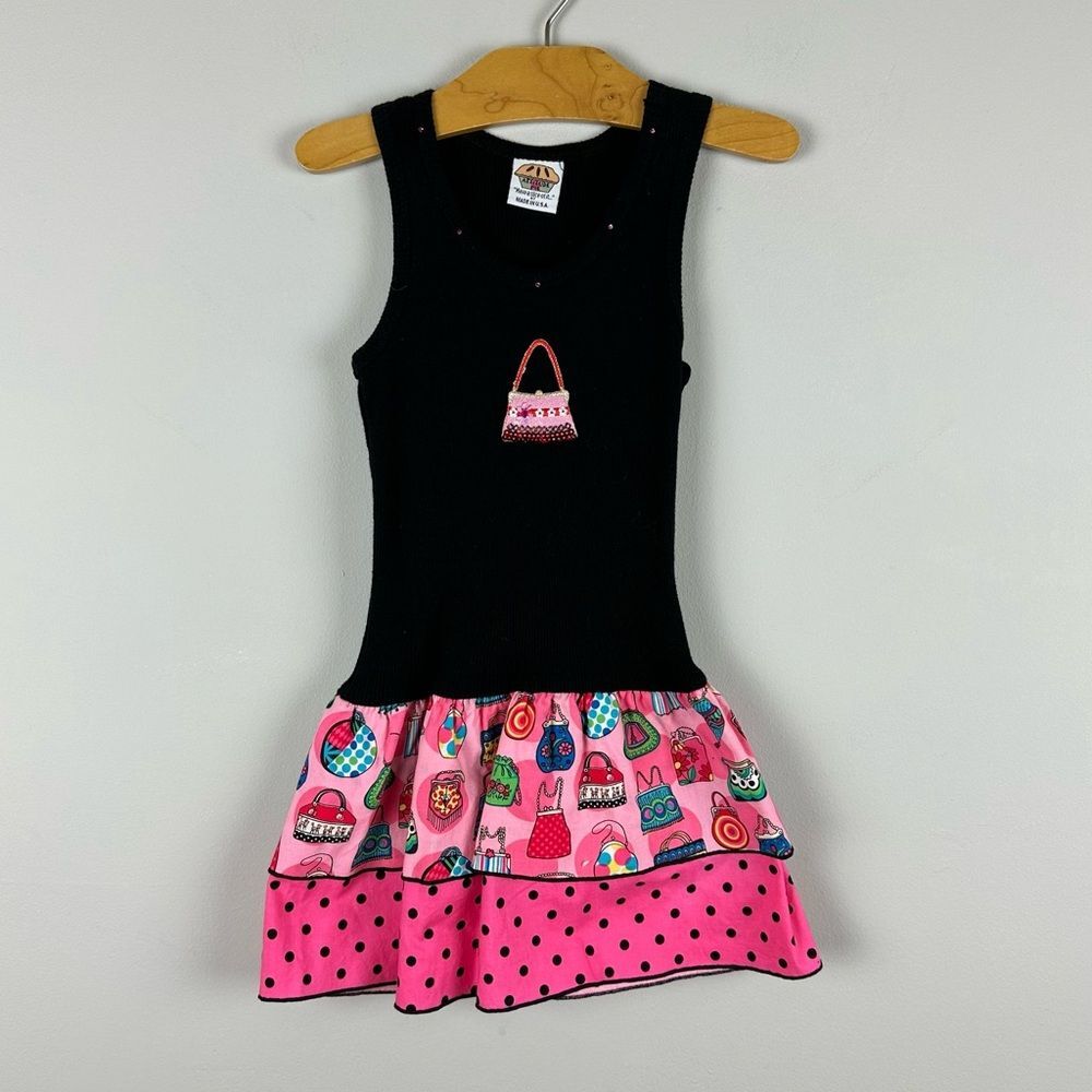 Attitude Pie dress with purse print size 4